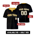 Custom Milwaukee Two-Button Baseball Jersey – Fashion Style, Personalized Name & Number for Men, Women & Youth-2