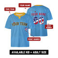 Custom Milwaukee Two-Button Baseball Jersey – USA 250th Fourth of July Stadium Style, Personalized Name & Number for Men, Women & Youth-2
