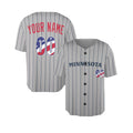 Custom Minnesota Baseball Jersey – USA 250th Anniversary Fourth of July Style, Personalized Name & Number-3
