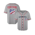 Custom Minnesota Baseball Jersey – USA 250th Anniversary Fourth of July Style, Personalized Name & Number-4