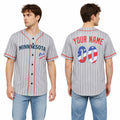 Custom Minnesota Baseball Jersey – USA 250th Anniversary Fourth of July Style, Personalized Name & Number-1