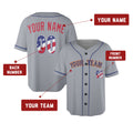 Custom New York Baseball Jersey – USA 250th Anniversary Fourth of July Style, Personalized Name & Number-2