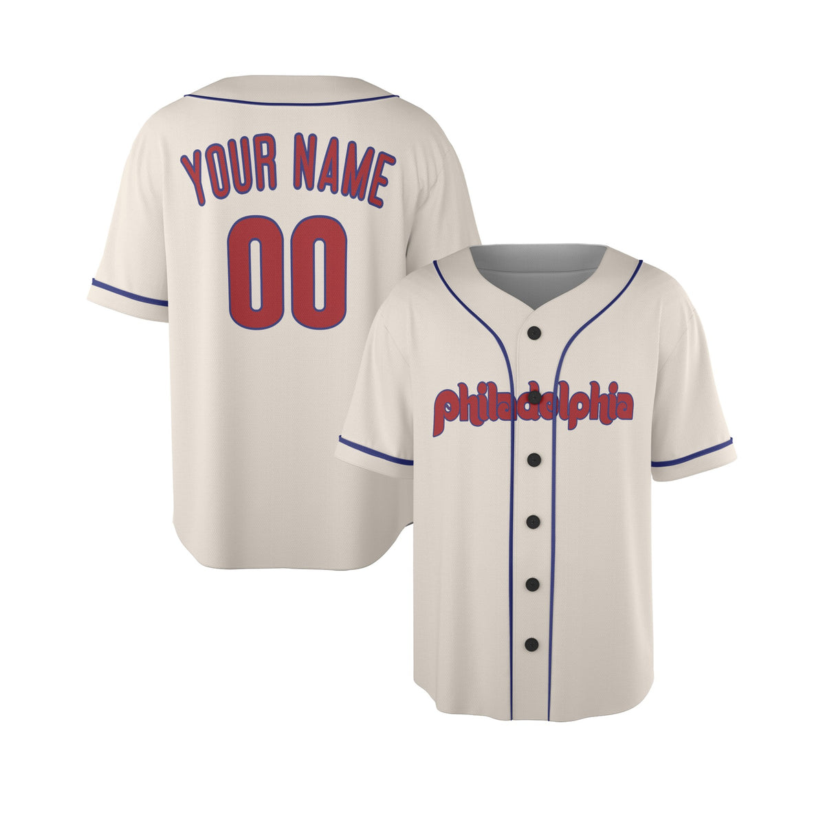 Custom Philadelphia Baseball Jersey – Premium Alternate Style, Personalized Name & Number for Kids & Adults-4