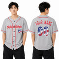 Custom Philadelphia Baseball Jersey – USA 250th Anniversary Fourth of July Style, Personalized Name & Number-1