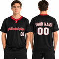 Custom Philadelphia Two-Button Baseball Jersey – Fashion Style, Personalized Name & Number for Men, Women & Youth-1