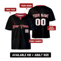 Custom Philadelphia Two-Button Baseball Jersey – Fashion Style, Personalized Name & Number for Men, Women & Youth-3
