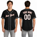 Custom Queens Baseball Jersey – Blackout Style, Personalized Name & Number for Kids & Adults-1