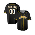 Custom San Diego Baseball Jersey – Blackout Style, Personalized Name & Number for Kids & Adults-4