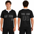 Custom San Diego Two-Button Baseball Jersey – Blackout Outline Style, Personalized Name & Number for Men, Women & Youth-1