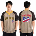 Custom San Diego Two-Button Baseball Jersey – USA 250th Fourth of July Stadium Style, Personalized Name & Number for Men, Women & Youth-1