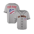 Custom San Francisco Baseball Jersey – USA 250th Anniversary Fourth of July Style, Personalized Name & Number-4