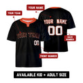 Custom San Francisco Two-Button Baseball Jersey – Blackout Style, Personalized Name & Number for Men, Women & Youth-2