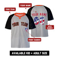 Custom San Francisco Two-Button Baseball Jersey – USA 250th Fourth of July Stadium Style, Personalized Name & Number for Men, Women & Youth-2