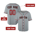 Custom Washington Baseball Jersey for Kids Adults Road Style, Personalized Name Number Shirt-2