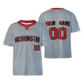 Custom Washington Two-Button Baseball Jersey – Road-Inspired Style, Personalized Name & Number for Men, Women & Youth-3