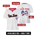 Custom Washington Two-Button Baseball Jersey – USA 250th Fourth of July Stadium Style, Personalized Name & Number for Men, Women & Youth-2
