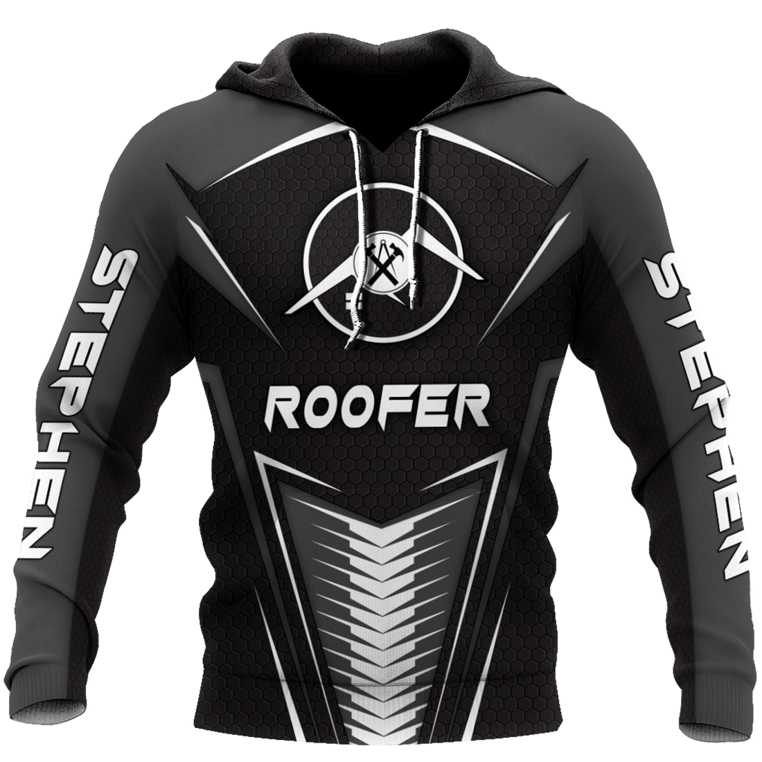 FUNSTUFFPRINT Custom Name Roofer Man Crazy Enough To Love This 3D Hoodie and Zip Hoodie
