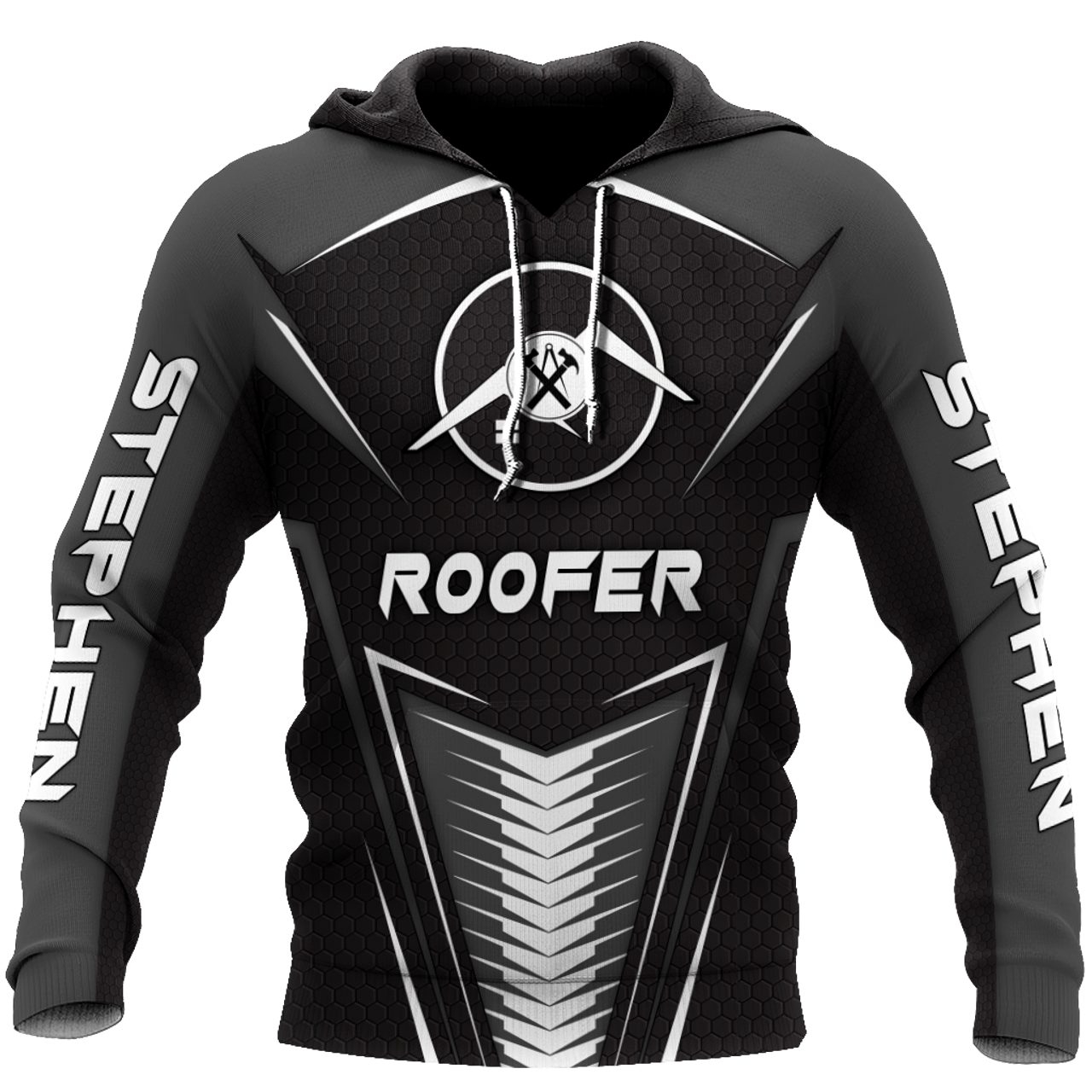 FUNSTUFFPRINT Custom Name Roofer Man Crazy Enough To Love This 3D Hoodie and Zip Hoodie