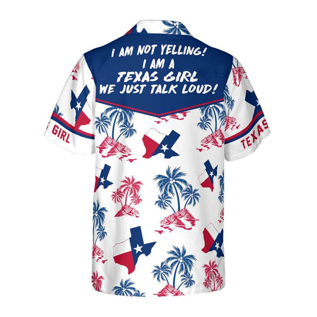 Texas Flag And Palm Tree Pattern Texas Girl Shirt, Patriotic Texas Hawaiian Shirt For Men And Women, Proud Texas Shirt