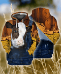 FUNSTUFFPRINT Full Printcows Farmer 3D Hoodie and Zip Hoodie