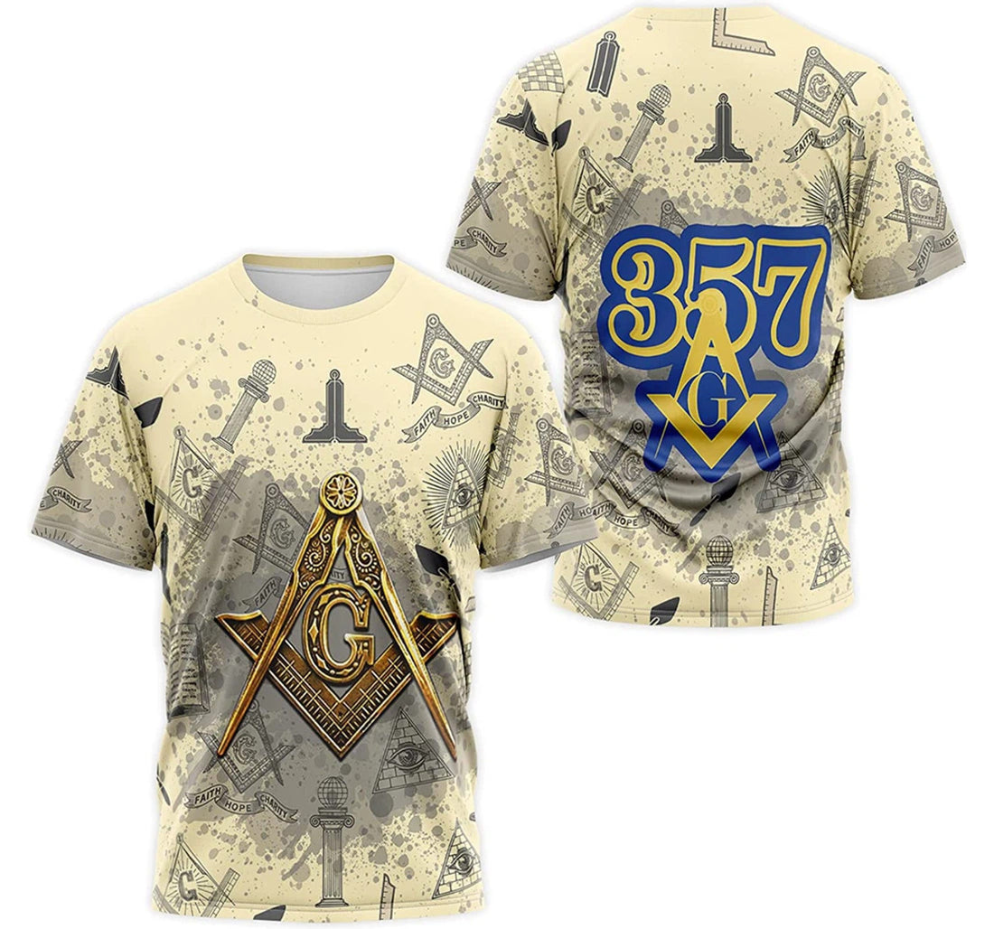 FUNSTUFFPRINT Personalized T-Shirt, Hoodie - Mason G Pattern 3D T-shirt
