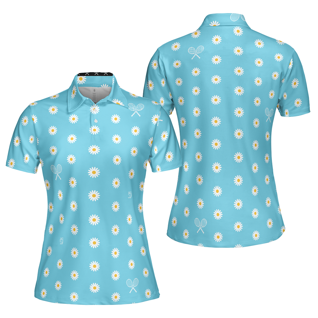Daisy Tennis Shirt Short Sleeve Women Polo Shirt