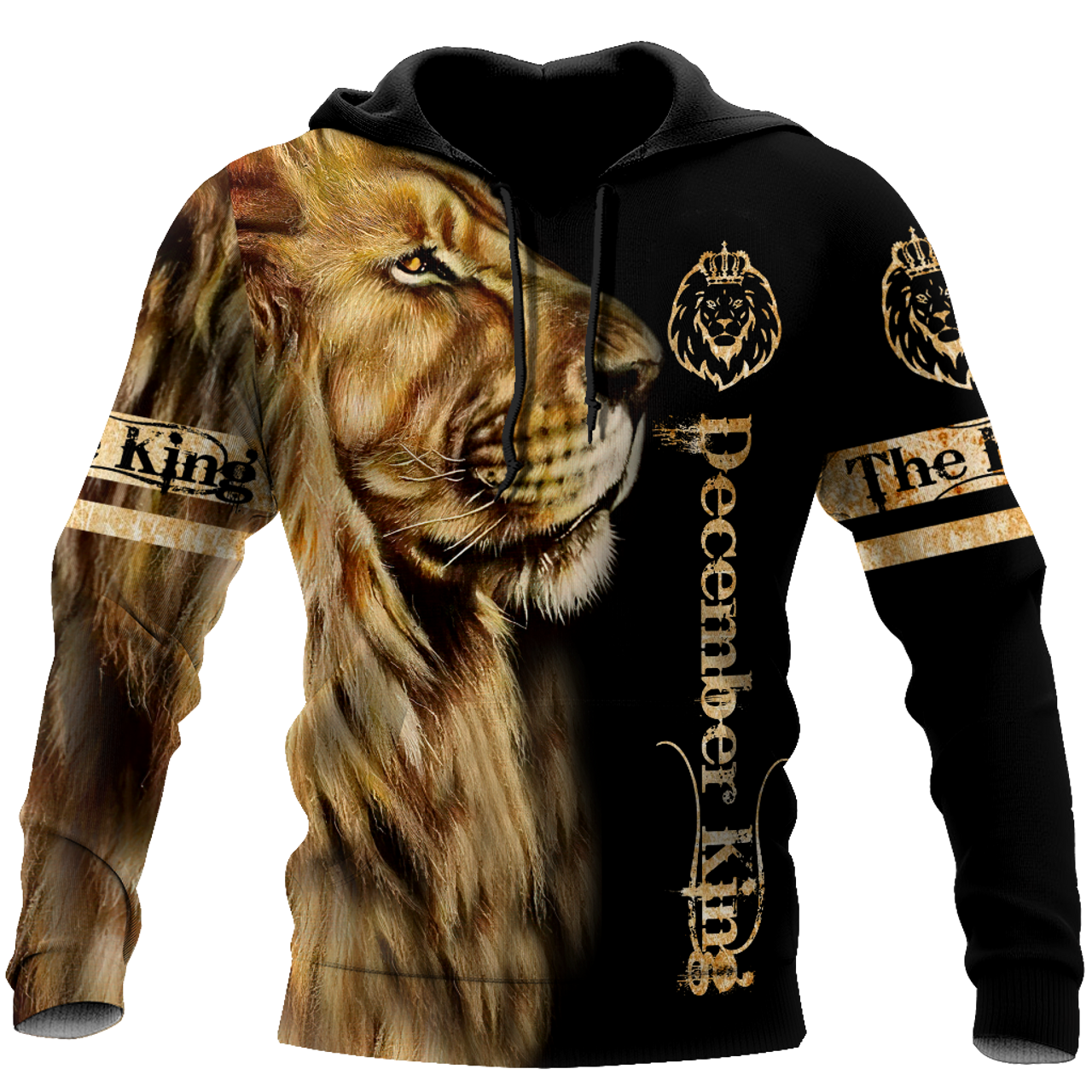 FUNSTUFFPRINT December King 3D Hoodie and Zip Hoodie