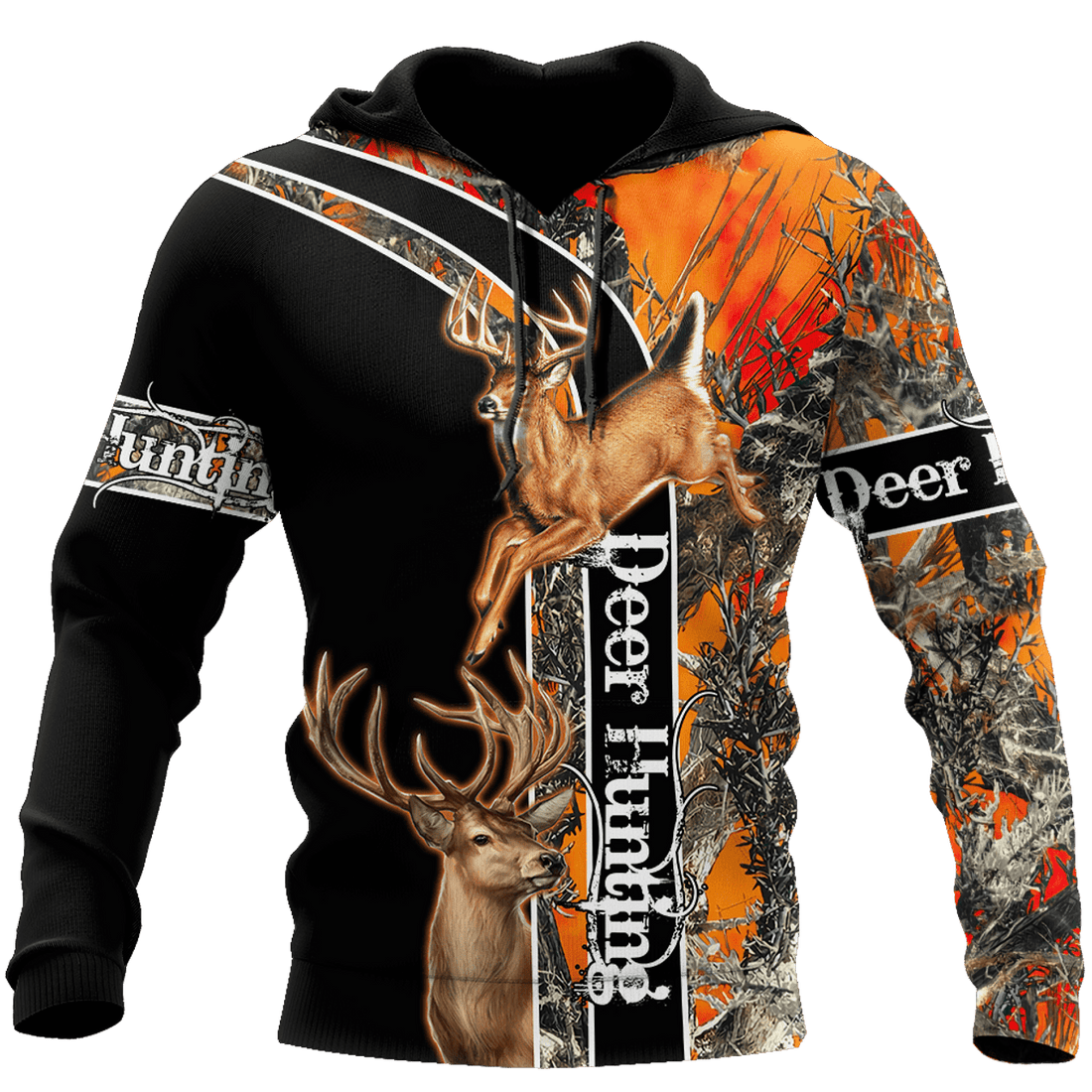 FUNSTUFFPRINT Deer Hunting 3D Hoodie and Zip Hoodie