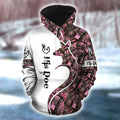 FUNSTUFFPRINT Deer Hunting His Doe Her Buck Cool 3D Hoodie and Zip Hoodie