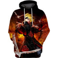 FUNSTUFFPRINT Deidara Naruto Anime For Lover Full 3D Hoodie and Zip Hoodie