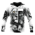 FUNSTUFFPRINT Jesus And Lion 3D Hoodie and Zip Hoodie