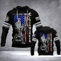 FUNSTUFFPRINT DH IRONWORKER FLAG 3D Hoodie and Zip Hoodie
