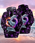 FUNSTUFFPRINT Dolphin 3D Hoodie and Zip Hoodie