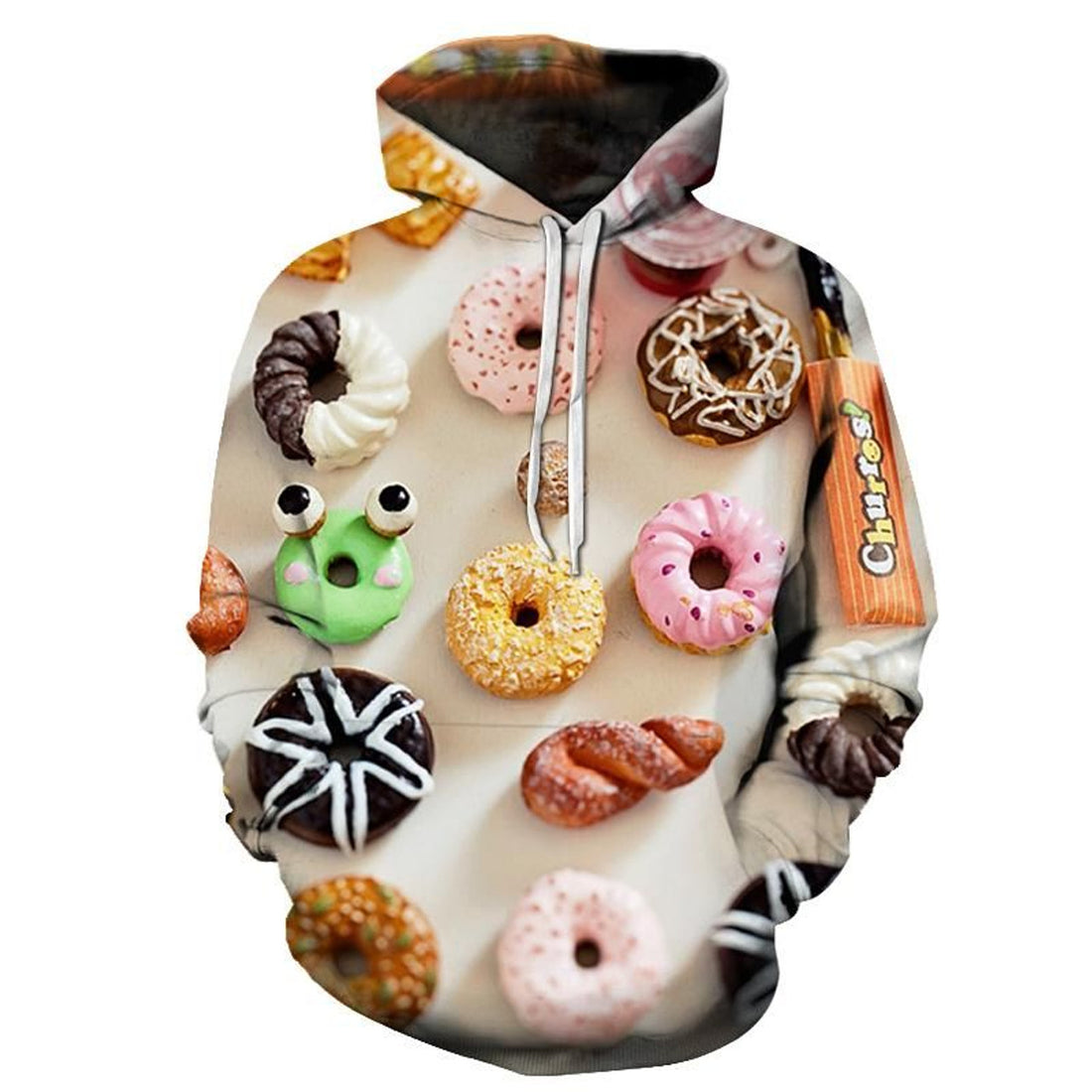FUNSTUFFPRINT Donuts Dessert 3D Hoodie and Zip Hoodie