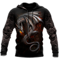 FUNSTUFFPRINT Dragon Dungeon Dragon 3D Hoodie and Zip Hoodie