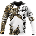 FUNSTUFFPRINT Duck Hunting Mallard Unisex 3D Hoodie and Zip Hoodie