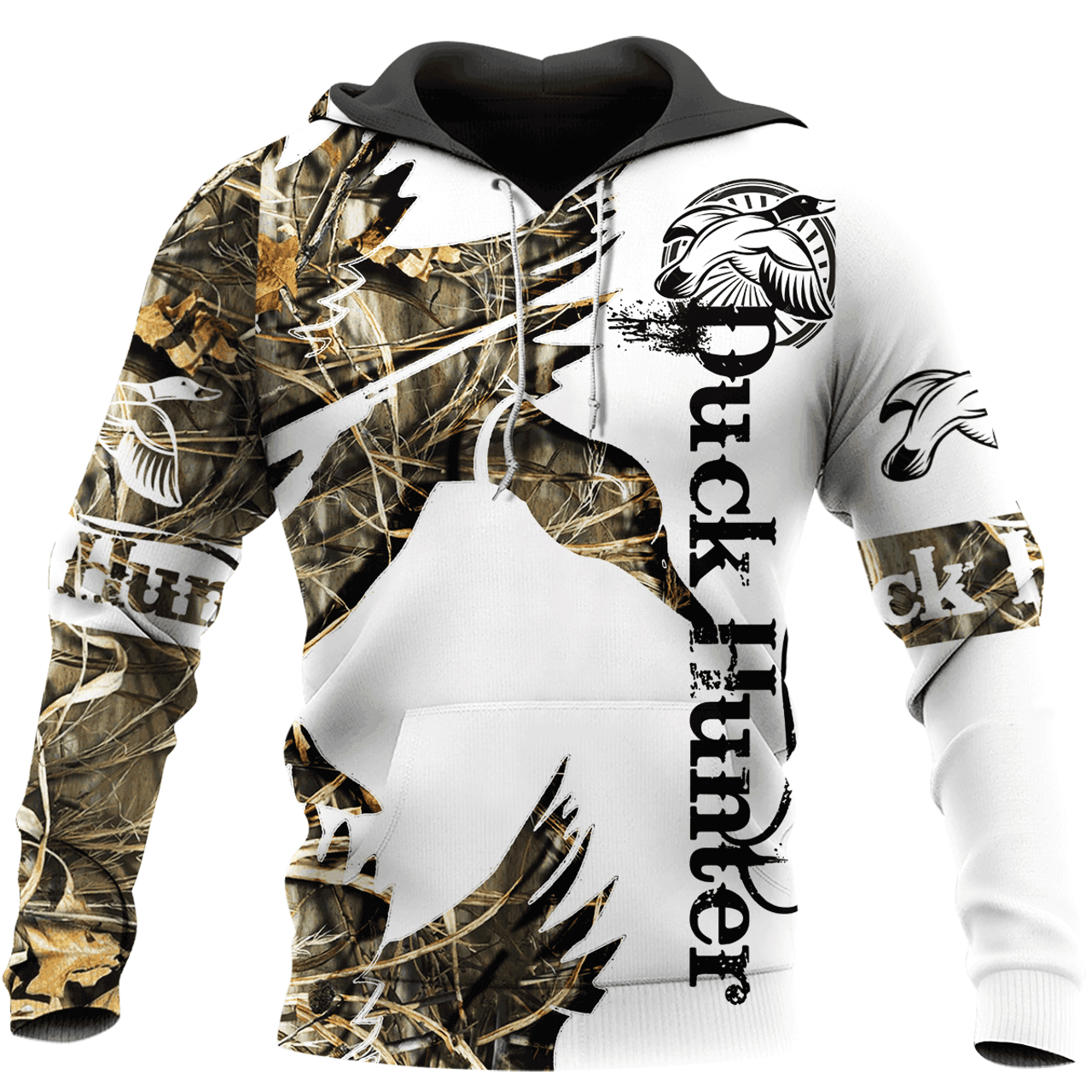 FUNSTUFFPRINT Duck Hunting Mallard Unisex 3D Hoodie and Zip Hoodie