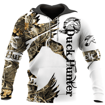 FUNSTUFFPRINT Duck Hunting Mallard Unisex 3D Hoodie and Zip Hoodie