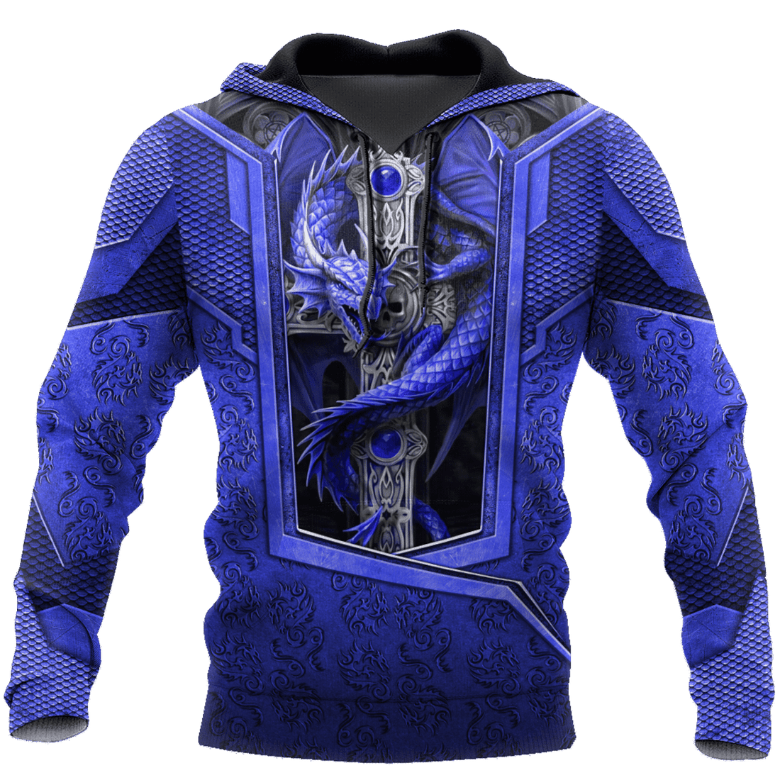 FUNSTUFFPRINT Dungeon Dragon 3D Hoodie and Zip Hoodie