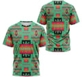 FUNSTUFFPRINT Personalized T-Shirt, Hoodie - Native American Geometric Aztec Indians Tribal Seamless Pattern 6 3D T-shirt