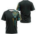 FUNSTUFFPRINT Personalized T-Shirt, Hoodie - Dragon Odin Norse Mythology Pattern 3D T-shirt