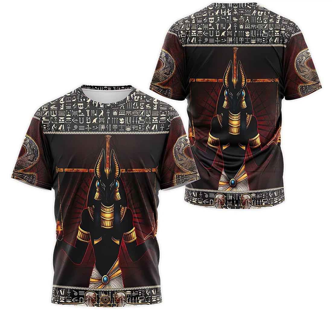 FUNSTUFFPRINT Personalized T-Shirt, Hoodie - Anubis Scale Egyptain Resurrection Symbol 3D T-shirt
