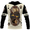 FUNSTUFFPRINT Ace Spade Lion King Poker 3D All Over Printed Hoodie The King 3D Hoodie and Zip Hoodie