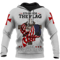 FUNSTUFFPRINT Easter God Jesus American Flag Patriotic Unisex 3D Hoodie and Zip Hoodie