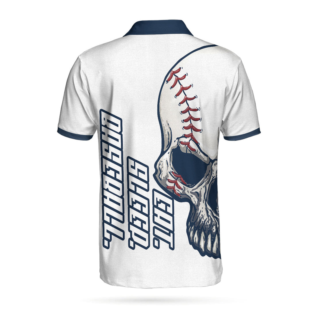 Eat Sleep Baseball Short Sleeve Polo Shirt, Skull Lover Polo Shirt, Best Baseball Shirt For Men