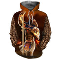 FUNSTUFFPRINT Egyptian God Set 3D Hoodie and Zip Hoodie