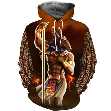 FUNSTUFFPRINT Egyptian God Set 3D Hoodie and Zip Hoodie