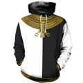 FUNSTUFFPRINT Egyptian Horus 3D Hoodie and Zip Hoodie