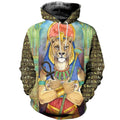 FUNSTUFFPRINT Egyptian Sekhmet God 3D Hoodie and Zip Hoodie