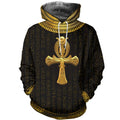 FUNSTUFFPRINT Egyptian Symbol Gold 3D Hoodie and Zip Hoodie